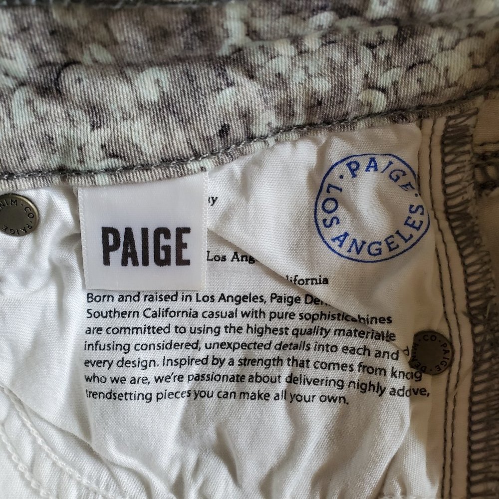 PAIGE Verdugo Ankle Skinny Jeans in Pewter Sequin Size 27 LIKE NEW - Picture 12 of 16